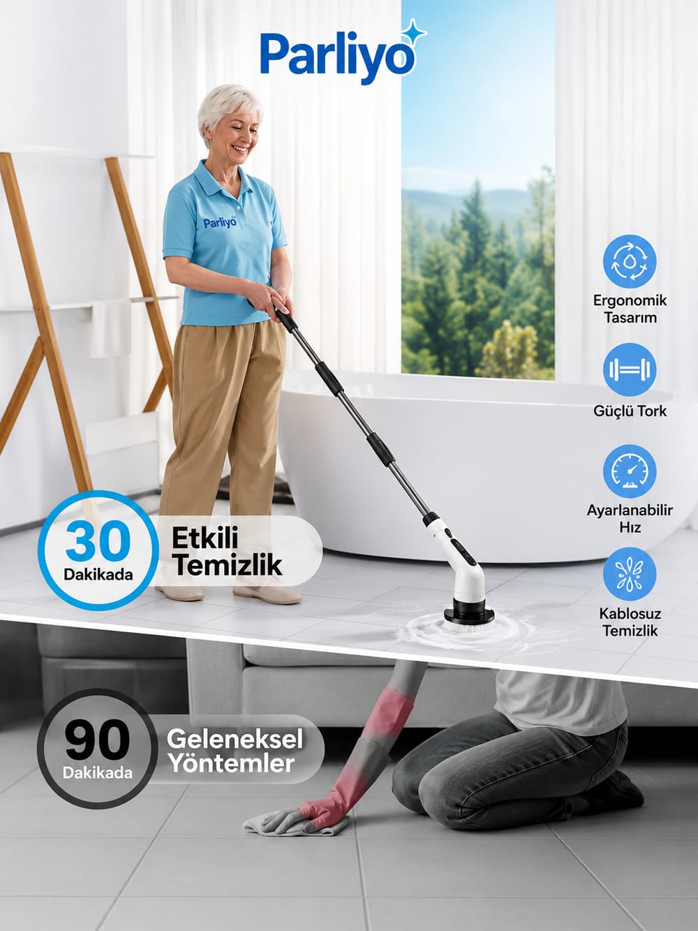 Parlıyo Temizlik Fırçası